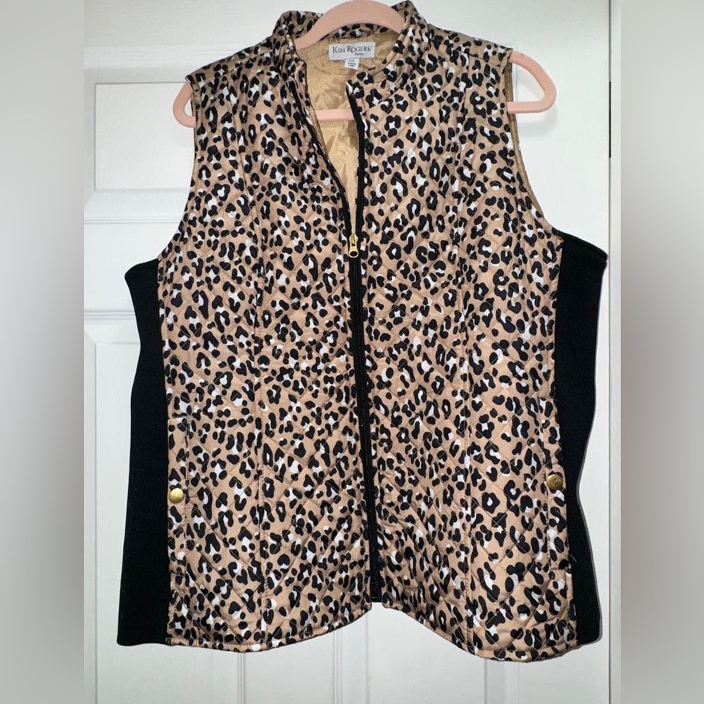 NWT leopard print vest